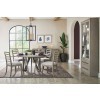 Pure Modern 60 Inch Round Dining Room Set w/ Ladderback Chairs