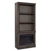 Churchill 74 Inch Fireplace Display Case (Ghost Black)
