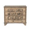 Traditional Styled Distressed Birch Accent Chest