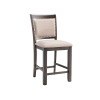 Stone Counter Height Swirl Back Side Chair (Charcoal) (Set of 2)