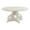 Stone Round Dining Table (White)