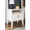 Aprilyn White One Drawer Nightstand