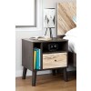 Piperton One Drawer Nightstand (Brown and Black)