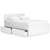 Onita Queen Panel Platform Bedroom Set w/ 1 Side Storage Bed