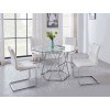 Escondido Dining Room Set w/ White Chairs