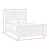 Eleanor Mocha Grey Panel Bed