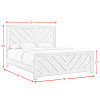 Eleanor Mocha Grey Panel Bed