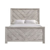 Eleanor Weathered White Panel Bed