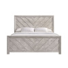 Eleanor Weathered White Panel Bed