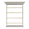 Eleanor Weathered White Panel Bed