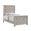 Eleanor Weathered White Youth Panel Bedroom Set