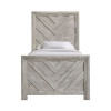 Eleanor Weathered White Youth Panel Bed
