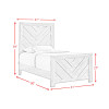 Eleanor Weathered White Youth Panel Bed