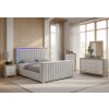 Elias-Emma Natural Bedroom Set w/ Immersive Sound, TV Lift and Fireplace