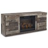 Derekson Large TV Stand w/ Fireplace