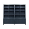 Fairfield Denim Blue 86-inch Cabinet Bookcase