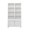 Fairfield White 86-inch Cabinet Bookcase