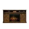 Farmhouse 66 Inch Fireplace Console (Aged Whiskey)
