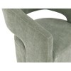 Tresa Green Dining Arm Chair w/ Casters