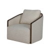 Zebina Khaki Swivel Chair