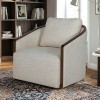 Zebina Khaki Swivel Chair