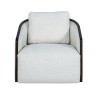 Zebina White Swivel Chair