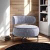 Florens Dark Gray Swivel Chair