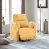 Belper Yellow Power Swivel Glider Recliner