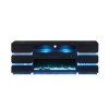 Terni Black TV Stand w/ Fireplace and 2 Side Tables