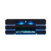 Terni Black TV Stand w/ Fireplace and 2 Side Tables