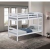 Finsbury White Twin over Twin Bunk