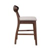 Croglio Rich Walnut Counter Height Dining Set w/ Sargans Chairs