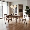 Croglio Rich Walnut Dining Room Set