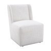 Fede Pristine White Dining Side Chair