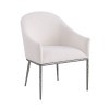 Balvi Gunmetal Round Dining Room Set w/ Arm Chairs