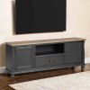 Neue Mills Weathered Black and Brown 75-inch TV Console