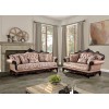 Veracruz Dark Cherry and Light Brown Living Room Set