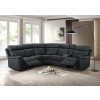 Oliverus Black Power Reclining Sectional