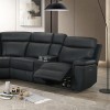 Oliverus Black Power Reclining Sectional