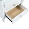 Swindon Pearl White Nightstand w/ LED