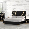 Goldsberg Gold Accented Panel Bed