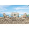 Zalika Natural 4-Piece Outdoor Seating Set