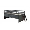 Anisa Twin Loft Bed (Wire-Brushed Gray)