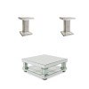Montreal Mirrored Occasional Table Set w/ Crystals