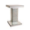 Montreal Mirrored Small Accent Table w/ Crystals