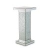 Montreal Mirrored Medium Accent Table w/ Crystals