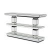 Montreal Mirrored 3-Tier Console Table