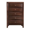 Marilla Dark Brown Bedroom Set w/ Cappuccino Cases