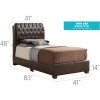 Marilla Dark Brown Youth Bed