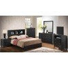 Burlington Black Bookcase Bedroom Set